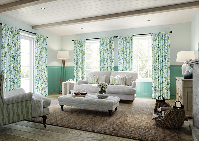 Gujarat, Cyan - Made to Measure Curtain - Image 7